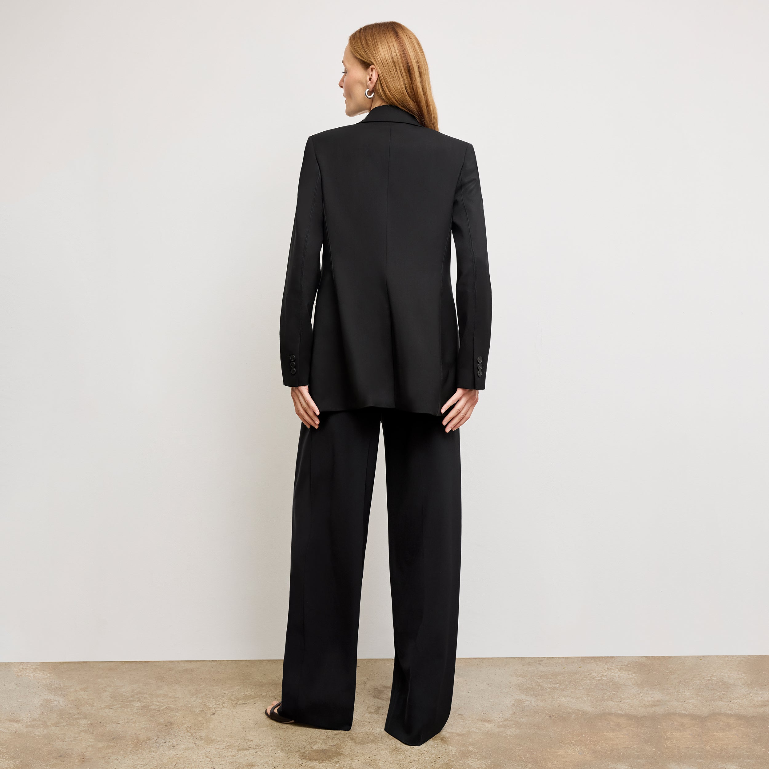 Rina Sculptural High-Waisted Pants - OrigamiTech Pleated Trousers in Black for Women | Office Wear & Evening Outfits