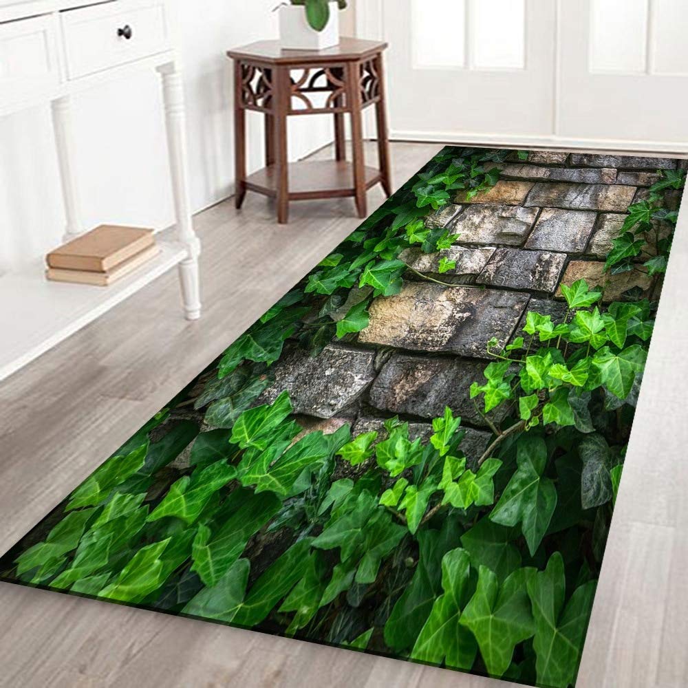 HLXX 3D Scenic Printed Non-Slip Kitchen Rug - Anti-Skid Floor Mat for Hallway, Bedroom & Door - Washable Kitchen Carpet 40x120cm - Perfect for Home Decor, Entryway & High Traffic Areas