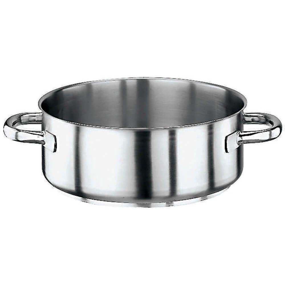 Paderno 60cm Stainless Steel Casserole Pot with 2 Handles - Durable & Even Heat Distribution for Soups, Stews & Slow Cooking | Perfect for Home Chefs & Professional Kitchens