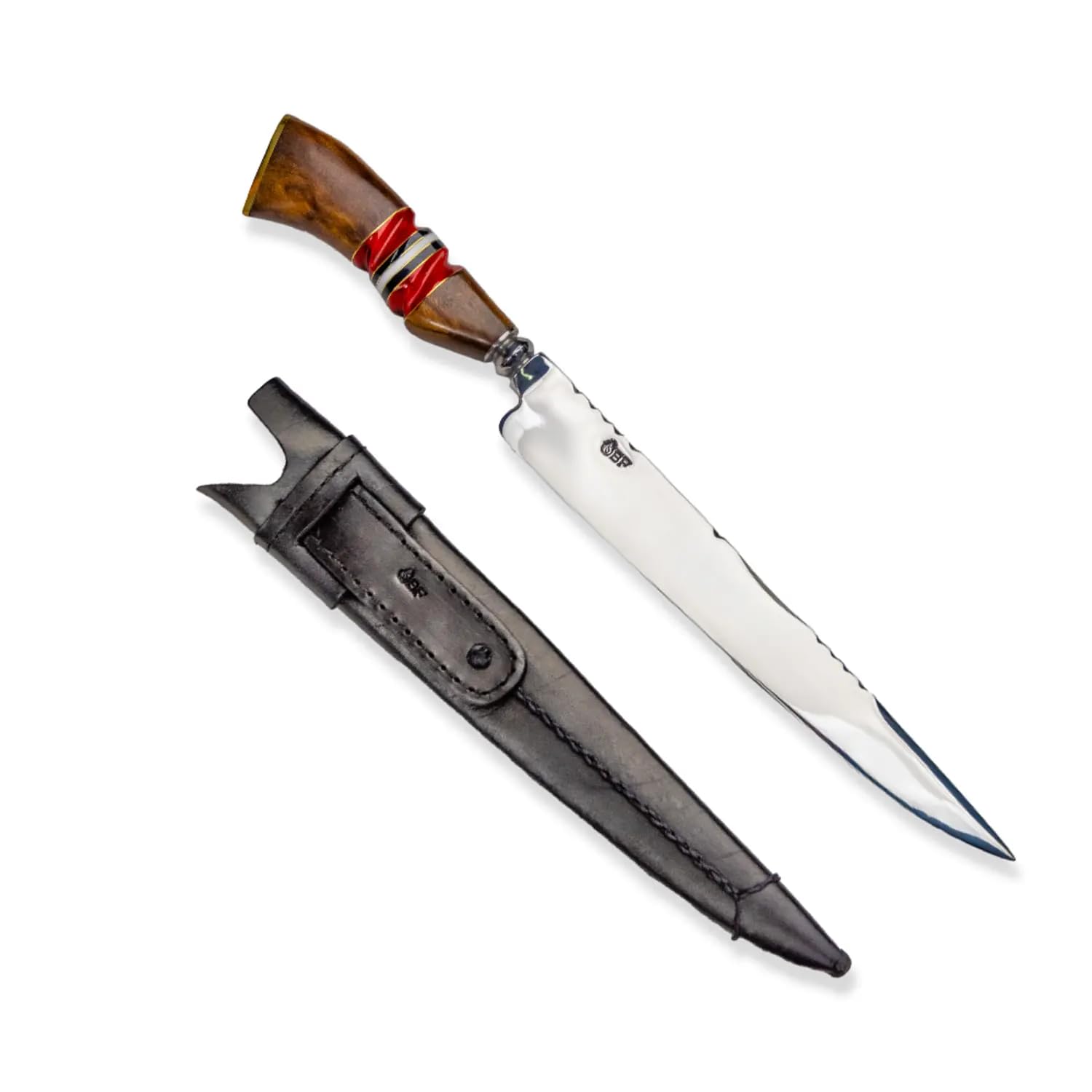 Premium 10-inch Stainless Steel Kitchen Knife - Blue Polished Blade for Professional Chefs & Home Cooking | Perfect for Slicing, Dicing & Meat Cutting