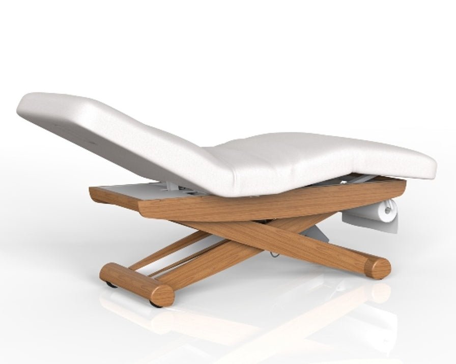 Silverfox 2256B Professional 3-Motor Electric Massage Table & Facial Bed - Adjustable Wooden Spa Table for Chiropractic, Beauty Salon & Home Use