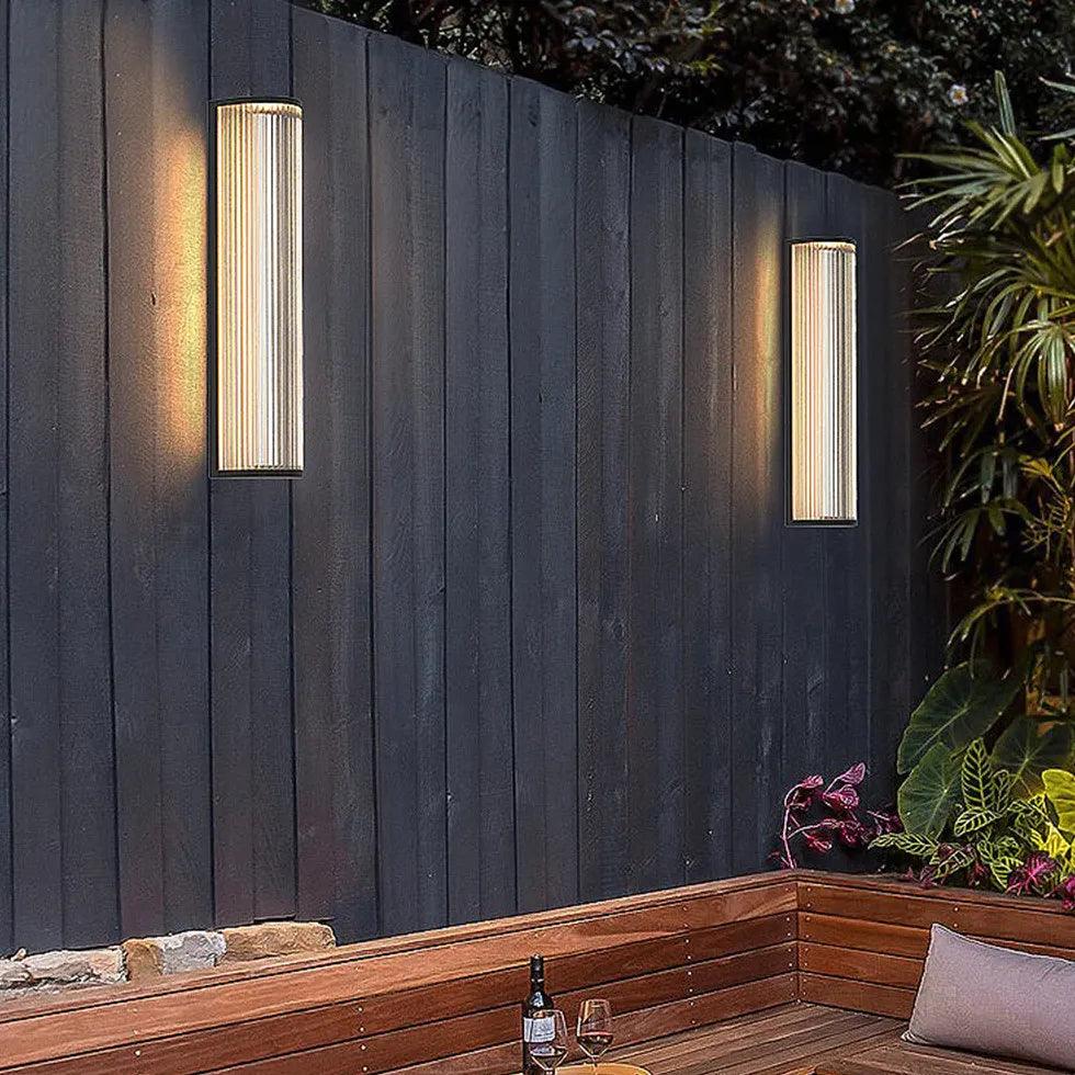 Black Outdoor Half Lantern Wall Light - Durable & Weatherproof Exterior Sconce for Porch, Patio, Garden, and Entryway Lighting