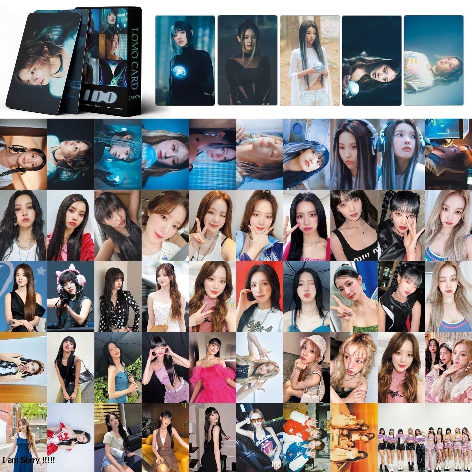 GILDE 2025 New Lomo Photocards - 55PCS Black Collectible Trading Cards for Gifts, Fan Collections & Scrapbooking | Perfect for Photo Albums, DIY Crafts & Memory Keeping