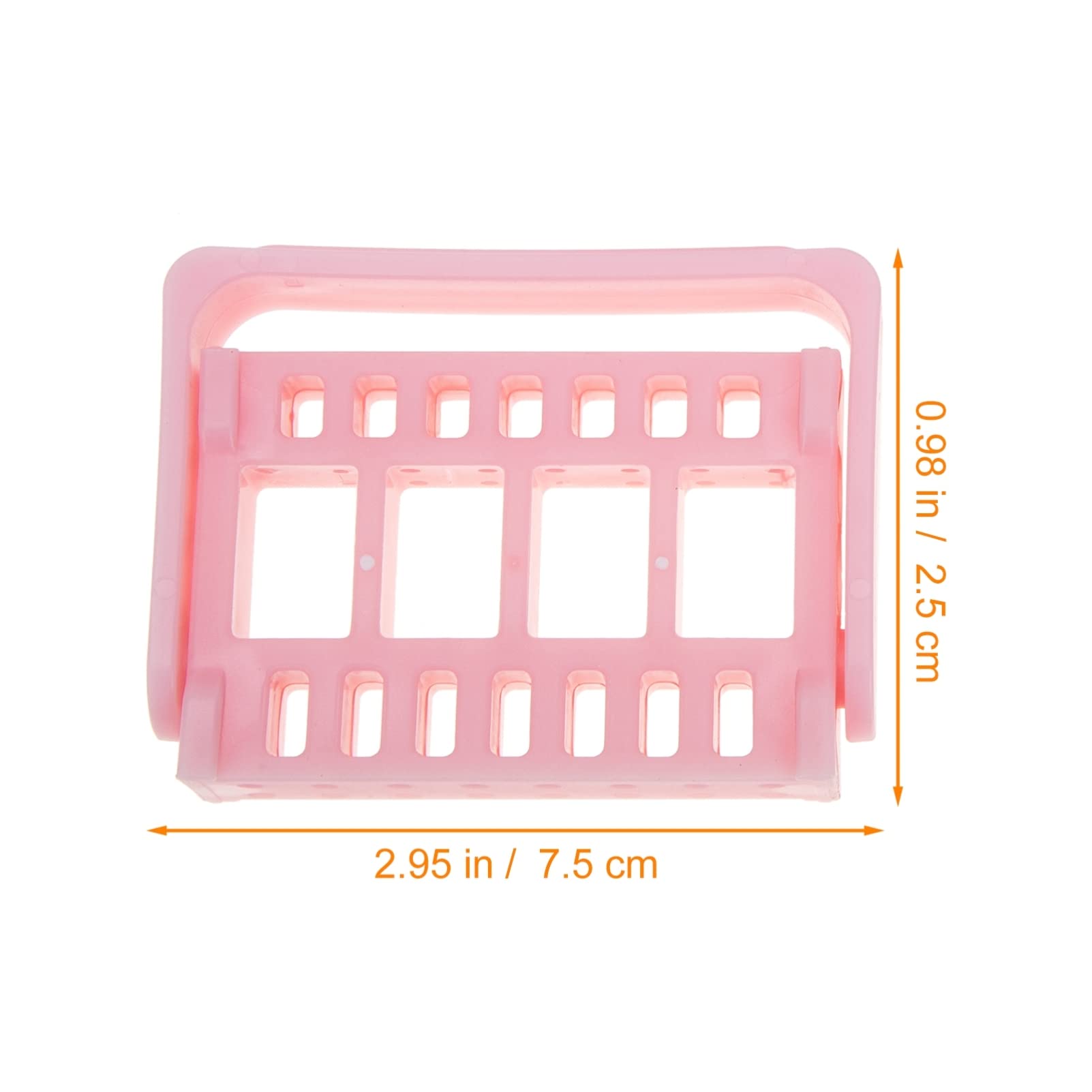 Lurrose 3Pcs Nail Drill Storage Box - Portable Nail Drill Bit Holder Organizer with PP Box Rack for Salon & Home Use | Multipurpose Display Case for Nail Art Tools & Accessories