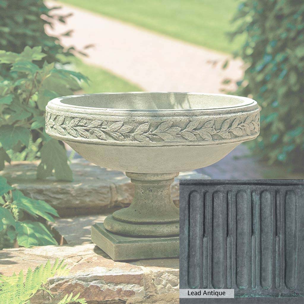Campania International Longwood Laurel Banded Urn - Elegant Outdoor Garden Planter for Flowers, Plants & Home Decor - Perfect for Patio, Porch & Landscaping