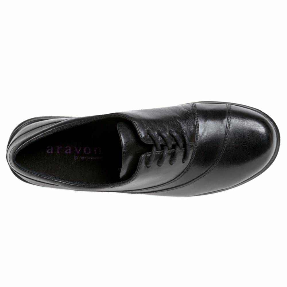 Aravon Women's Francesca Comfortable Slip-On Flat Shoes for Work, Walking & Casual Wear - Lightweight & Supportive for All-Day Comfort