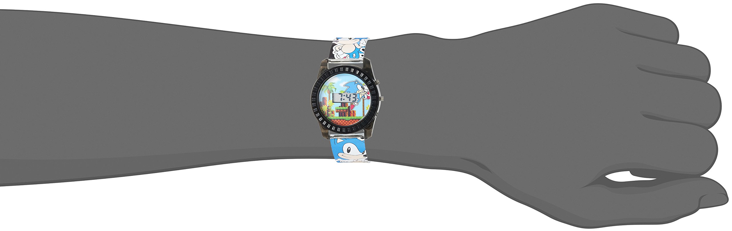 Sonic The Hedgehog Kids Digital Watch - SNC4008 Blue Quartz Display - Perfect for School, Play & Birthday Gifts