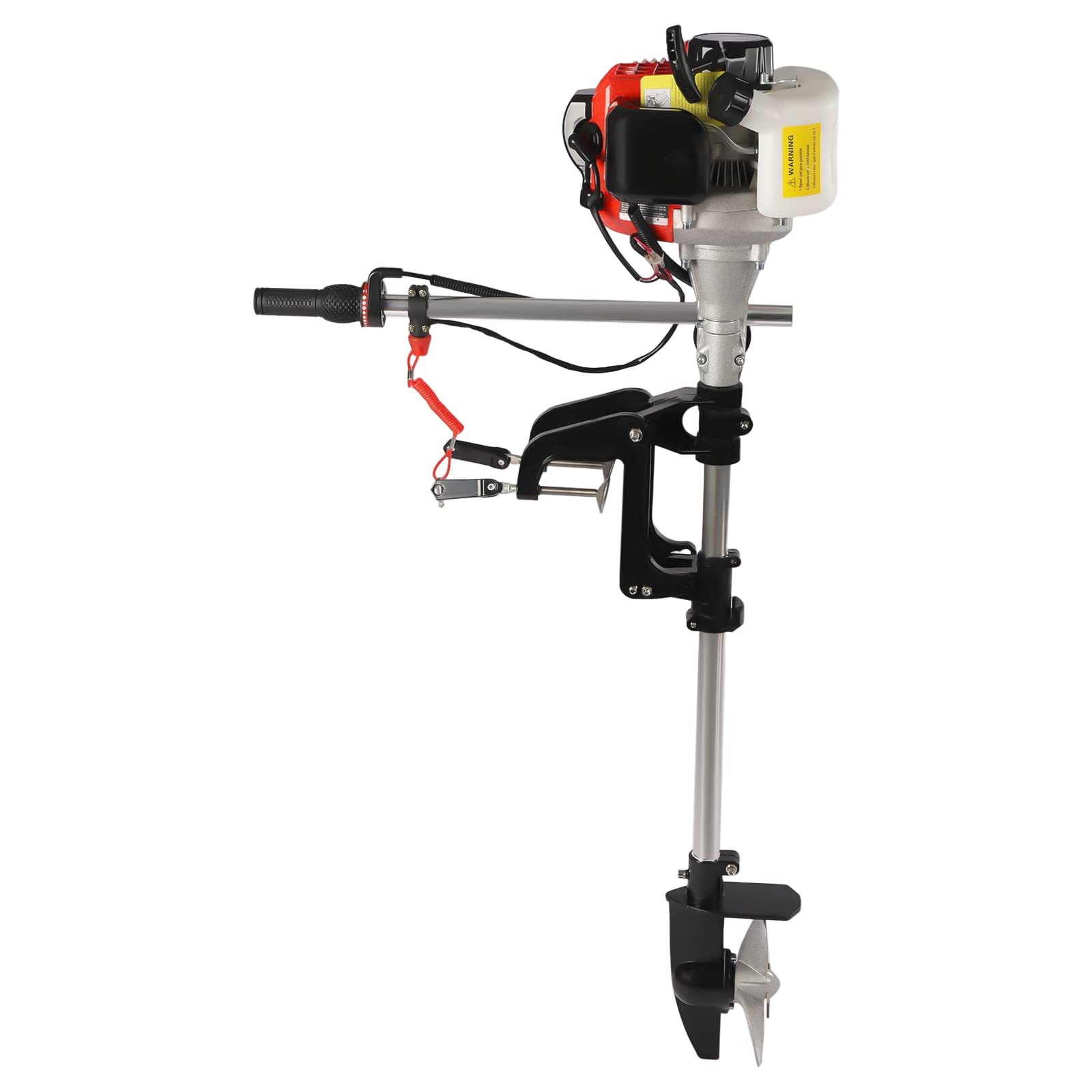2.3HP 55CC 2-Stroke Outboard Motor for Fishing & Inflatable Boats - Long/Short Shaft Marine Engine