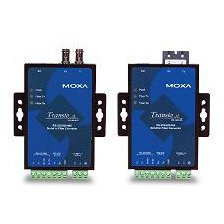 Moxa TCF-142-M-SC RS-232/422/485 to Fiber Optic Multi Mode Converter with SC Connectors | Industrial Serial Communication | SC Interface for Harsh Environments | Perfect for Factory Automation, SCADA Systems & Remote Monitoring