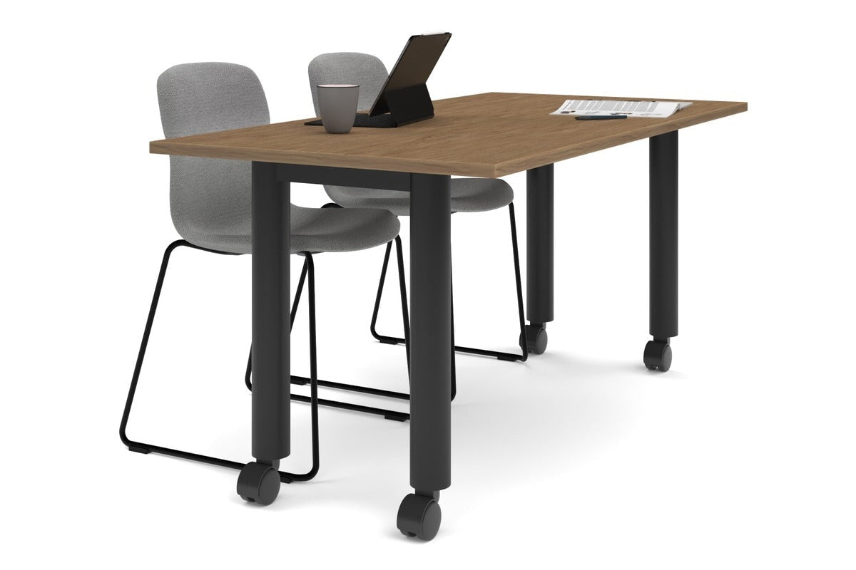Quadro 80mm Cylinder Leg Mobile Table - 1600L x 800W Adjustable Height Workbench | Perfect for Office, Workshop, and Industrial Use