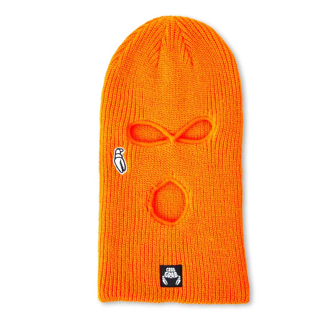 Crab Grab 23/24 Goon Snowboard Face Mask - Orange for Cold Weather Protection & Style | Perfect for Snowboarding, Skiing & Winter Sports