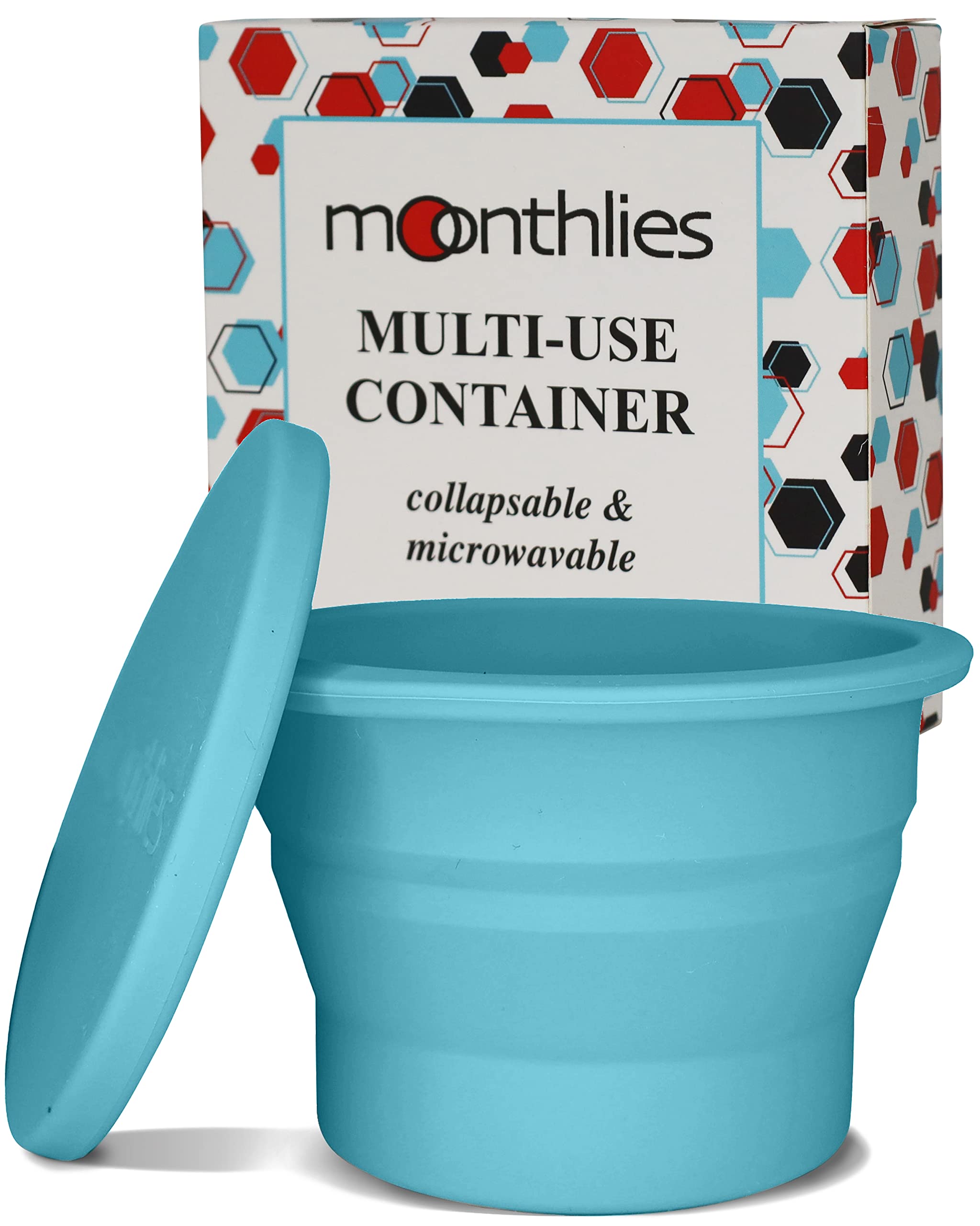 **Reusable Menstrual Cup Sterilizer & Cleaner - Travel-Friendly Sanitizing Case for Period Discs & Cups - Portable Wash & Storage Container - Perfect for Travel, Camping & Home Use (Blue)**