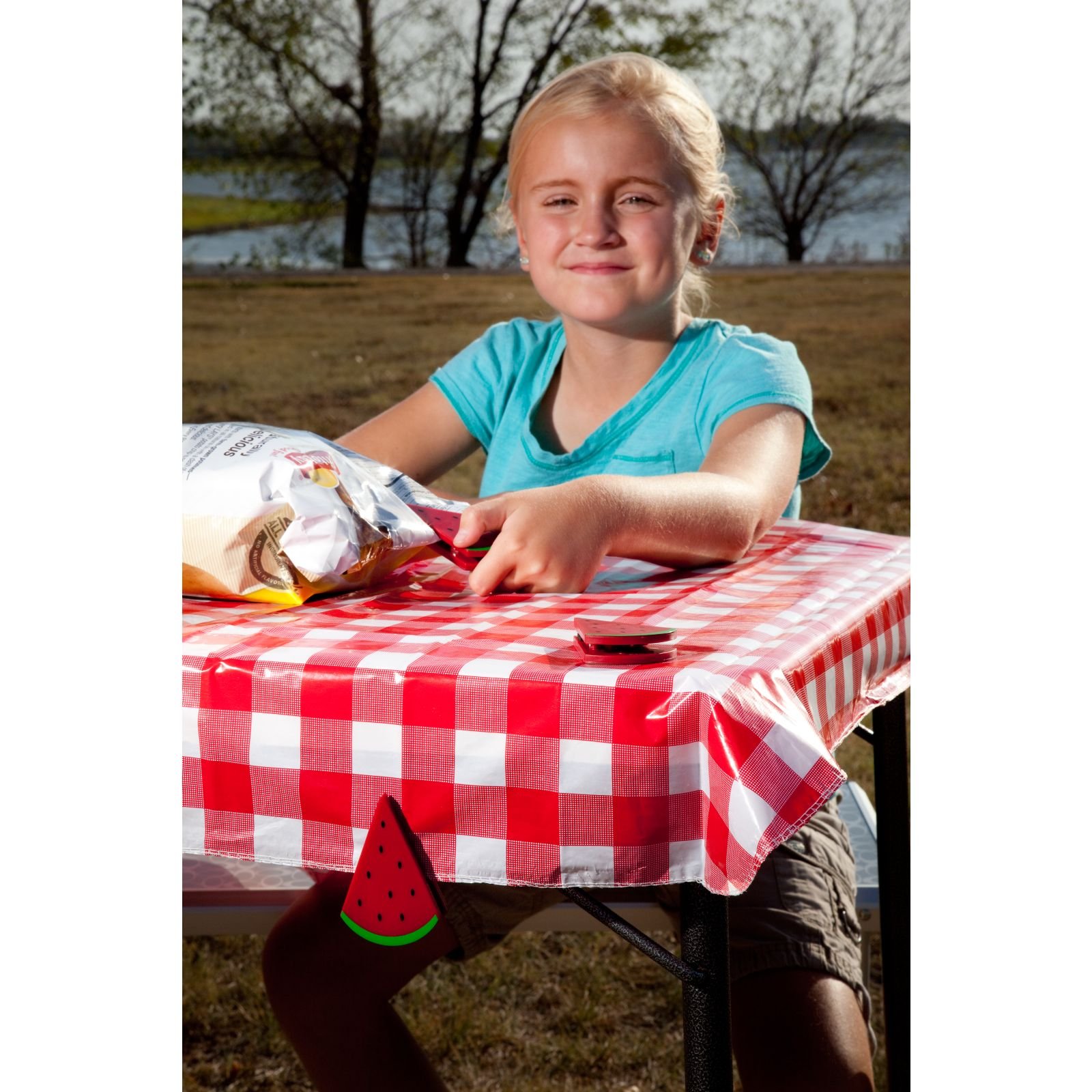 Coleman Watermelon Table Weights 4-Pack - Windproof for Picnics & BBQs