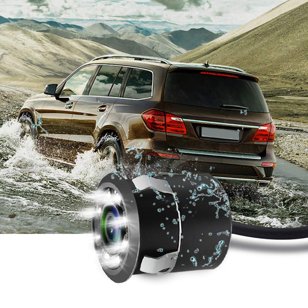 JPP Embedded Waterproof Backup Camera with LED Night Vision - HD Rear View Reverse Camera for Trucks, Cars, Travel Trailers | Safe Parking & Reversing Assistance