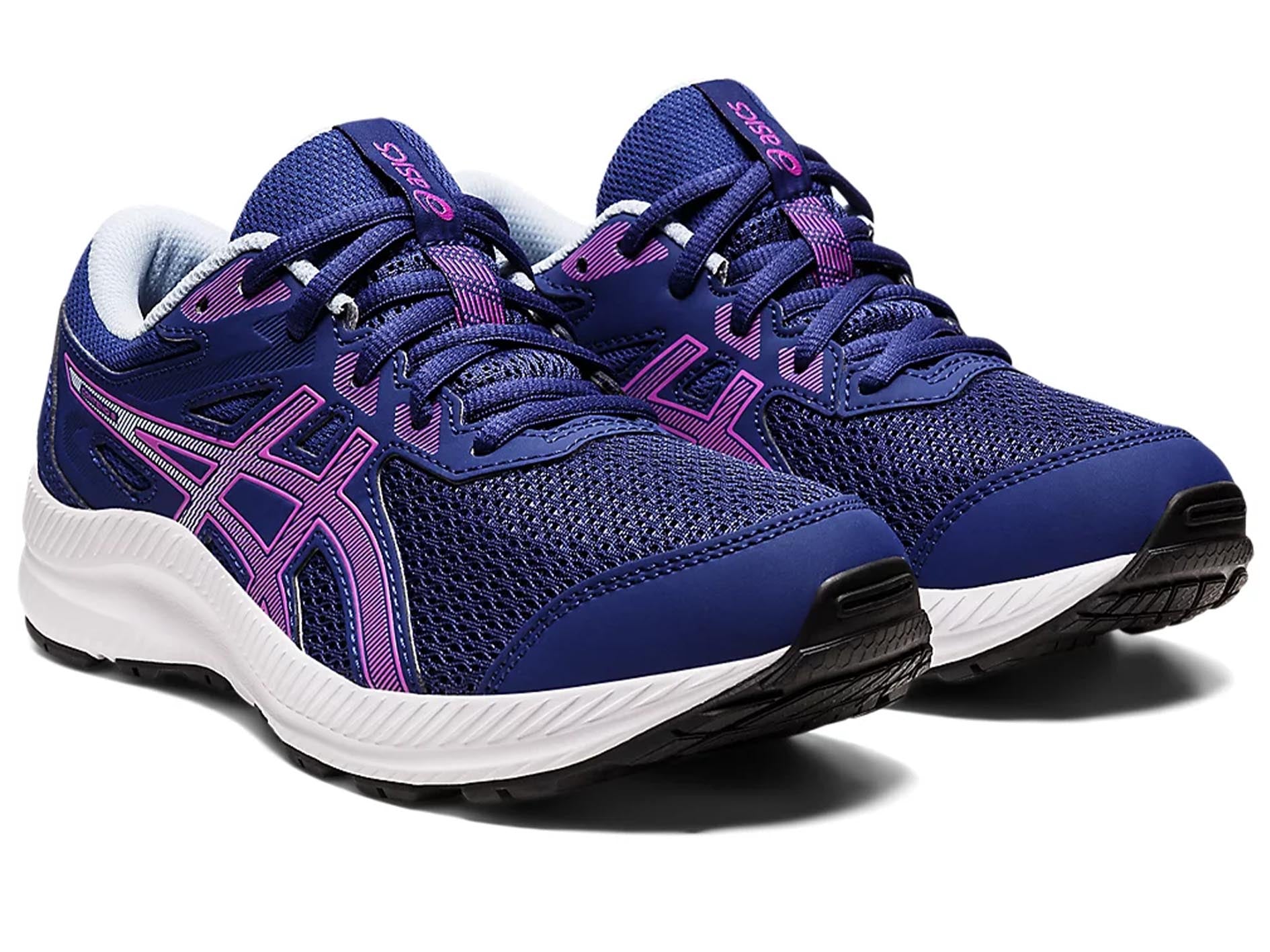 ASICS Kids Contend 8 GS Running Shoes - Lightweight & Breathable for Boys & Girls (Style: 1014A259-400) | Perfect for School, Sports & Daily Activities