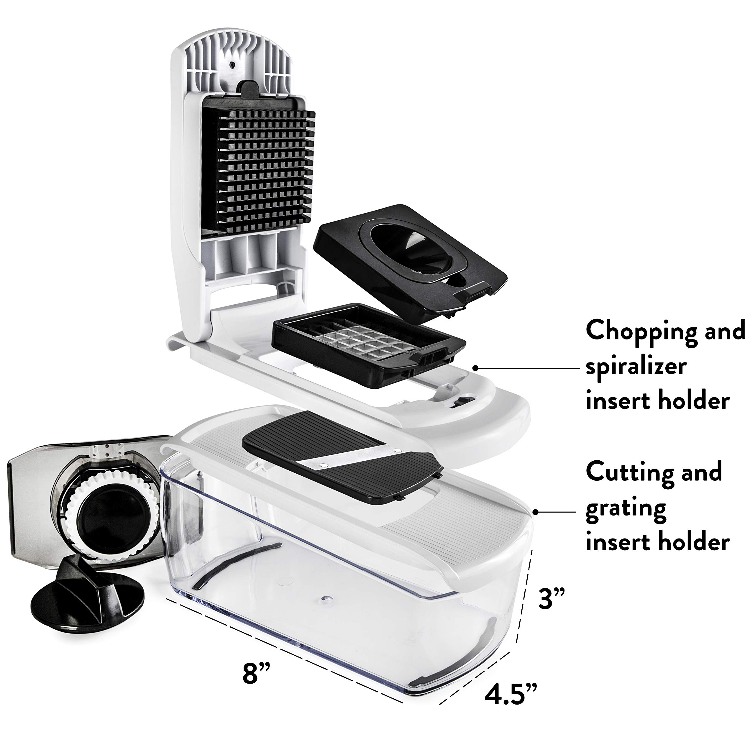 Fullstar 7-in-1 Vegetable Chopper & Slicer with Container - Perfect for Salad Prep & Onion Slicing