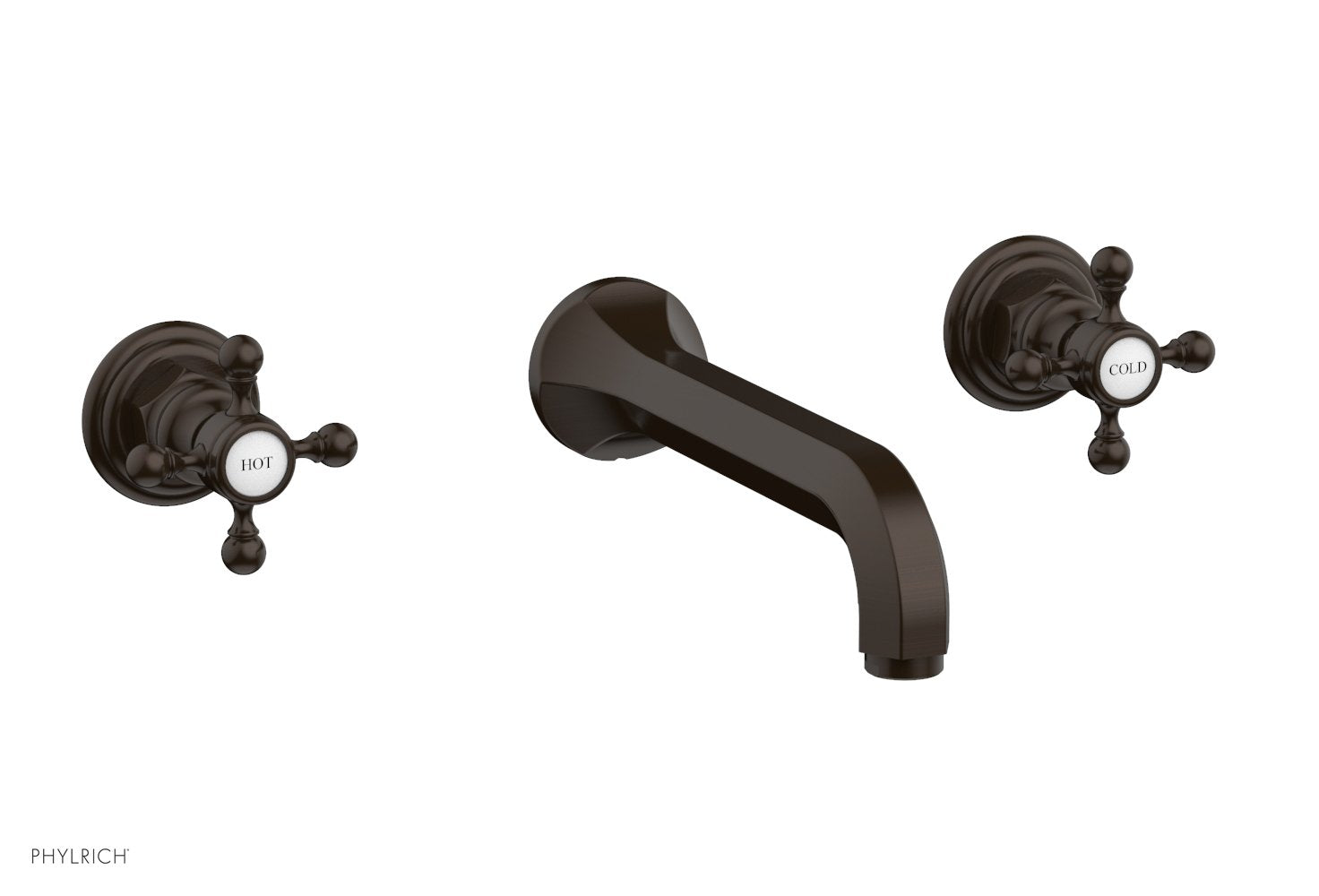 HEX TRADITIONAL Wall Mounted Lavatory Sink Set 500 11 - Perfect for Bathroom, Powder Room, and Guest Bathroom Decor