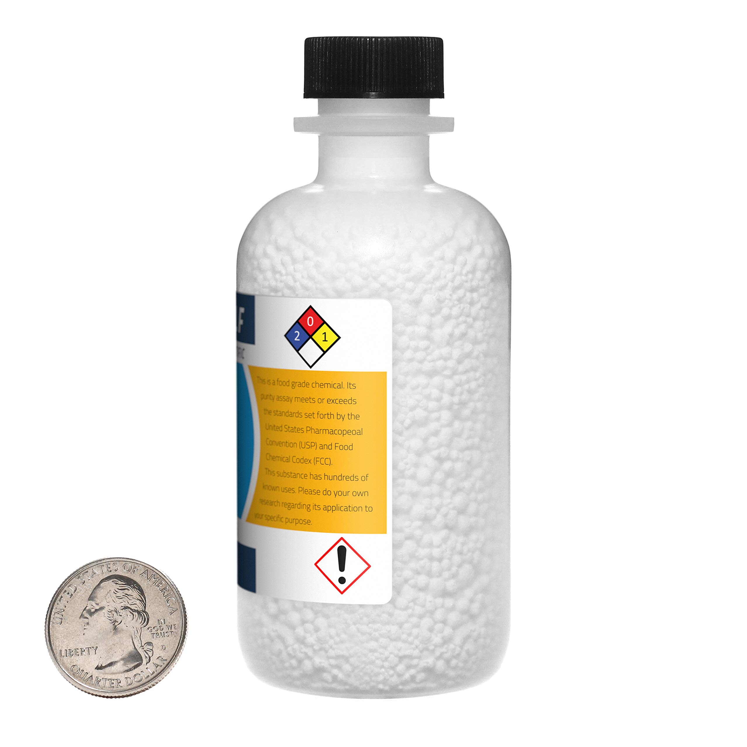 99% Pure Food Grade Calcium Chloride Prills - 2 Pounds (8 Bottles) | Ideal for Cheese Making, Pickling & Food Preservation