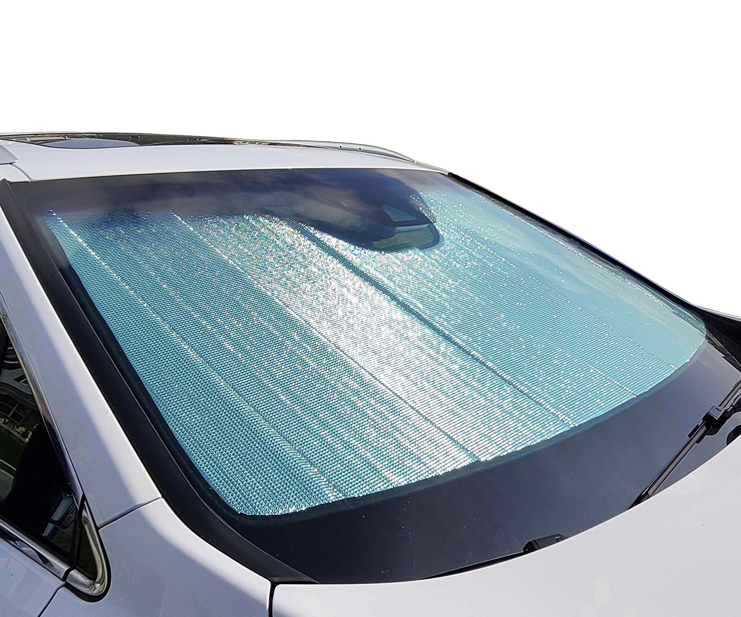 Autotech Park Foldable Sunshade for 2010-2015 Mercedes GLK - Custom Fit Windshield Sun Protector for UV & Heat Protection | Perfect for Parking, Travel & Summer Use