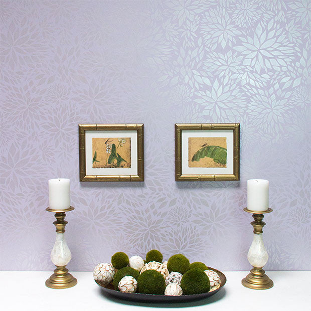 Petal Play Floral Damask Wall Stencil - DIY Home Decor, Reusable Painting Template for Bedroom, Nursery & Living Room Accent Walls