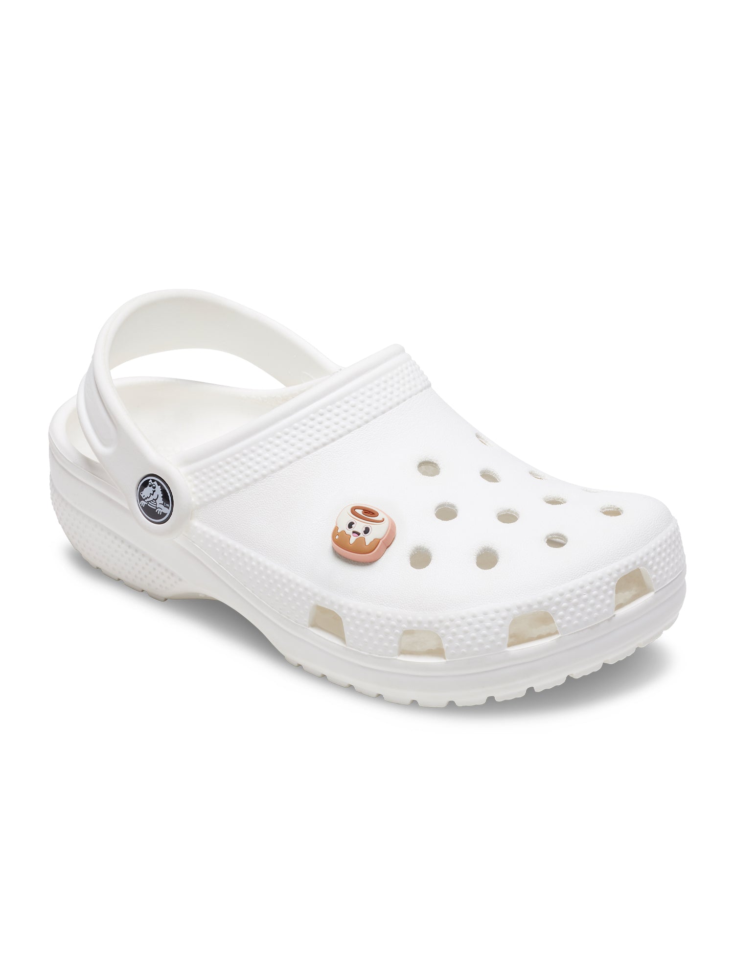 Crocs Jibbitz Cinnamon Bun Smile Charms - Fun & Stylish Shoe Accessories for Kids & Adults - Perfect for Customizing Crocs, Sandals & More