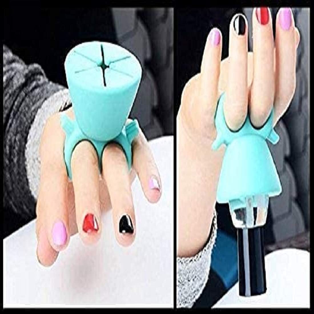 D Factor Nail Polish Holder Ring - Wearable Bottle Stand for Travel, DIY Manicure & Salon Use - Perfect for Nail Artists & Home Nail Care