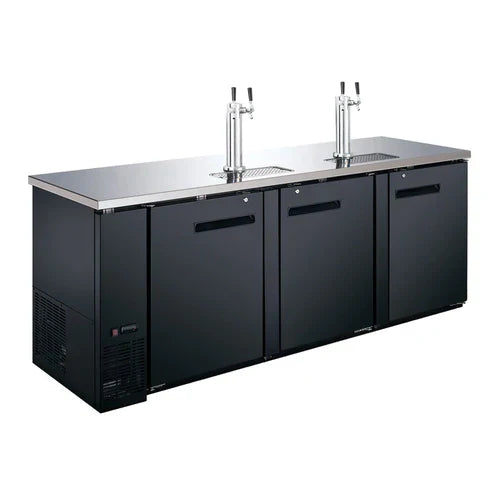 Commercial Coldline CDD 72 72-Inch Direct Draw Beer Dispenser with 19.6 Cu. Ft. Capacity - Perfect for Bars, Restaurants, and Large Events