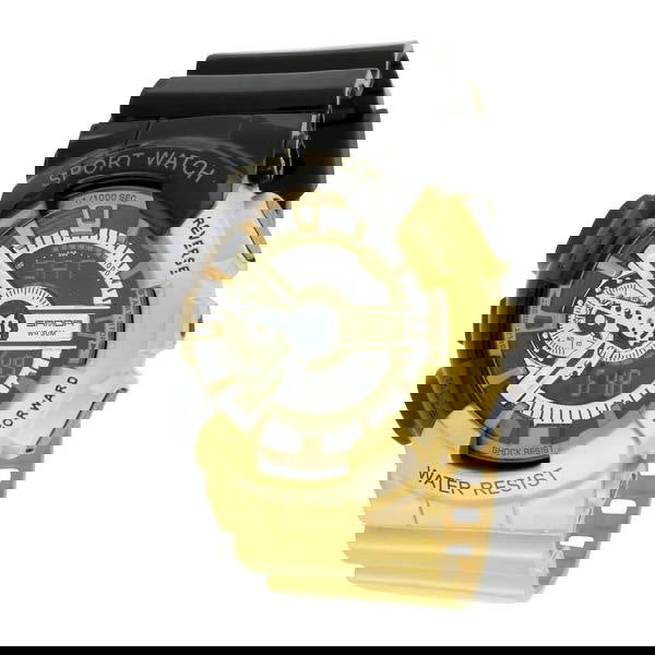 Men's Gold & Black Waterproof Analog Digital Watch - Stylish for Business, Casual & Outdoor Activities