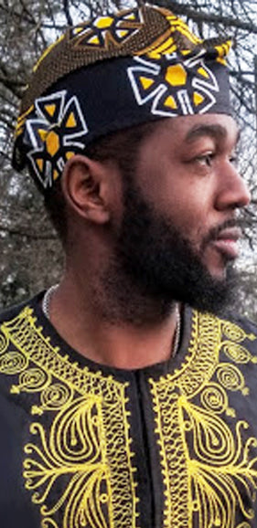 African Print Ankara Kufi Hat DPH3210 - Stylish Traditional Men's Headwear for Weddings, Cultural Events & Everyday Fashion