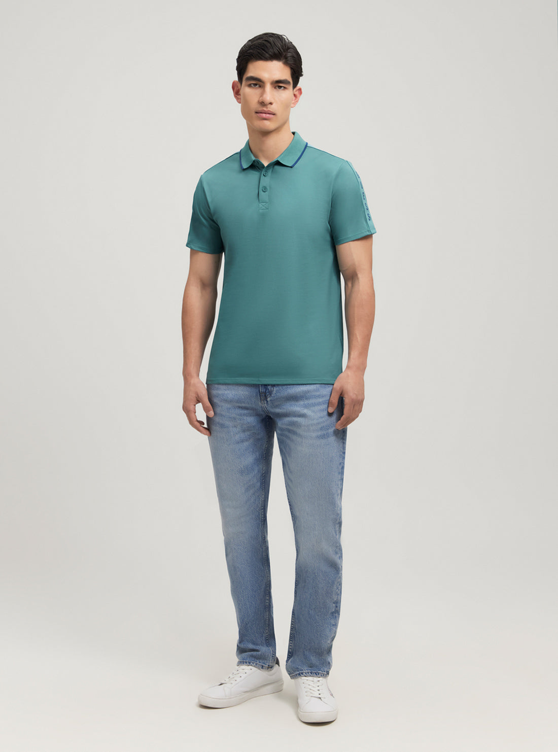 Premium Blue Paul Pique Polo Shirt for Men - Breathable Cotton Golf & Casual Wear - Perfect for Office, Golfing & Outdoor Activities