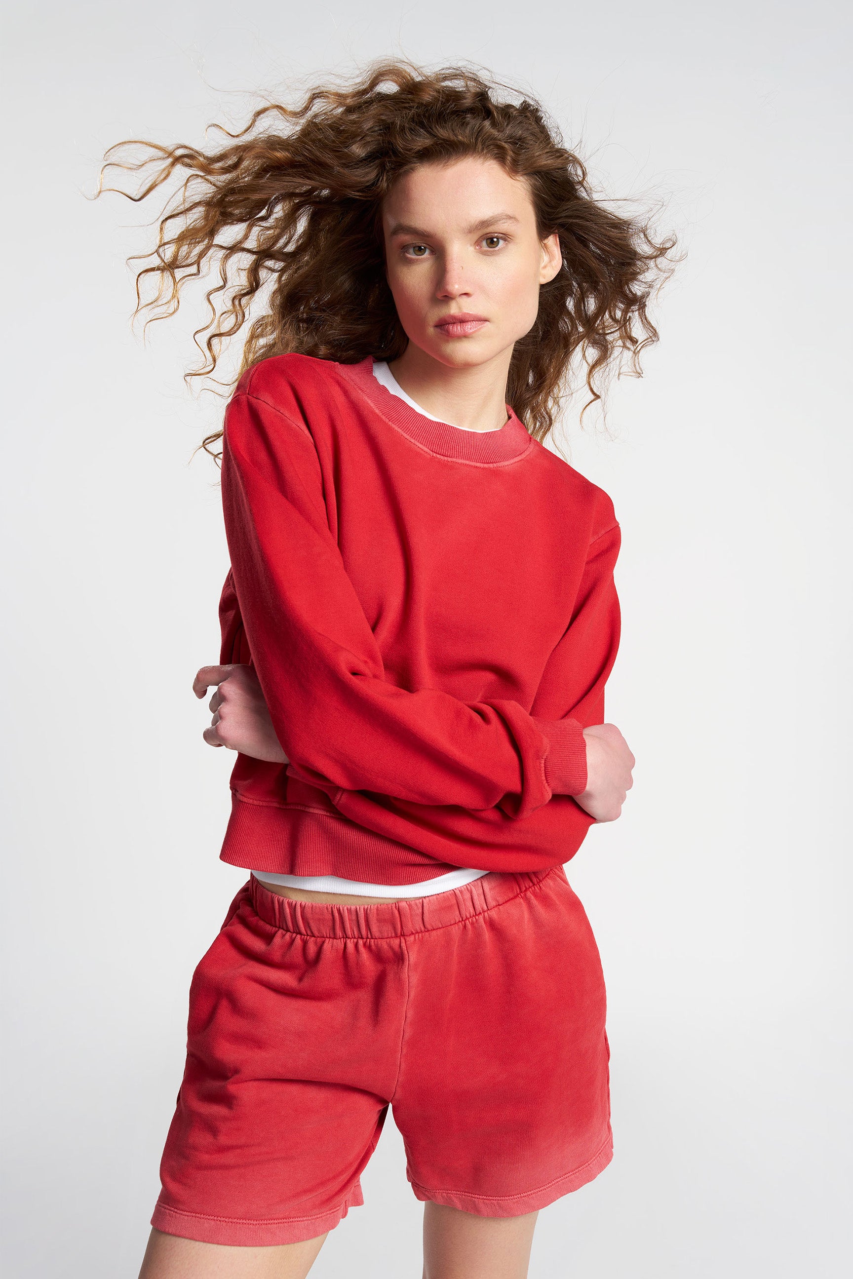 Vintage Roma Crew Neck T-Shirt in Crimson Red - Soft Cotton Casual Tee for Men & Women | Perfect for Everyday Wear, Street Style & Layering