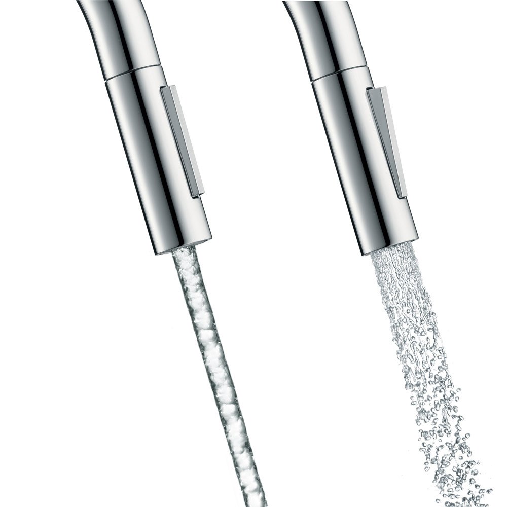 hansgrohe Citterio M Chrome High Arc Pull Down Kitchen Faucet with Magnetic Docking Spray Head, Durable Chrome Finish, Ideal for Modern Kitchen Sinks and Food Prep Stations