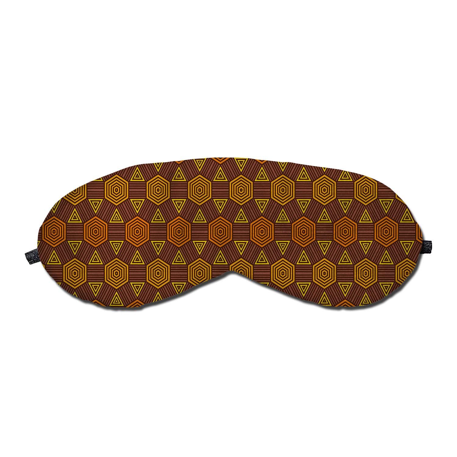 Breathable Sleeping Eye Mask for Women & Men - Soft Travel Sleep Mask with Hexagon Pattern (8.8x3.1 inch) - Perfect for Meditation, Relaxation, Airplane Travel & Nighttime Sleep