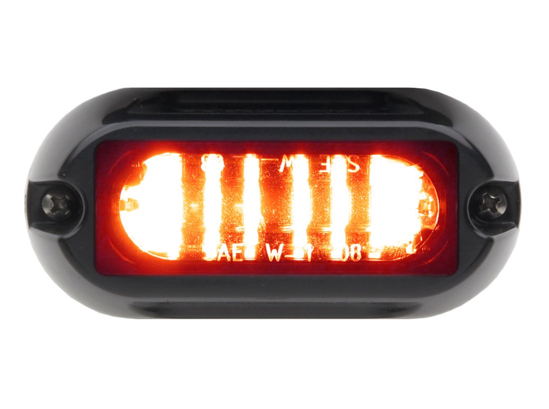Whelen LINZ6 Super-LED Lighthead - Red/Red Emergency Vehicle Warning Light for Police, Fire Trucks & Ambulances