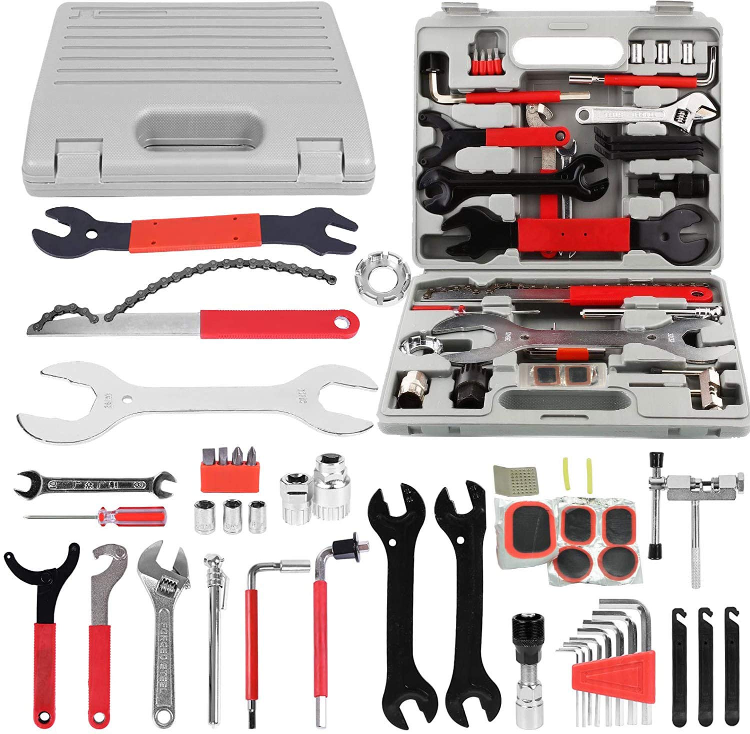 Professional Bike Repair Tool Kit - Multi-Function Bicycle Maintenance Set with Durable Tool Box | Best Value Home & Workshop Bike Tools for DIY Repairs & Tune-Ups | Perfect for Road Bikes, Mountain Bikes & Commuter Bicycles
