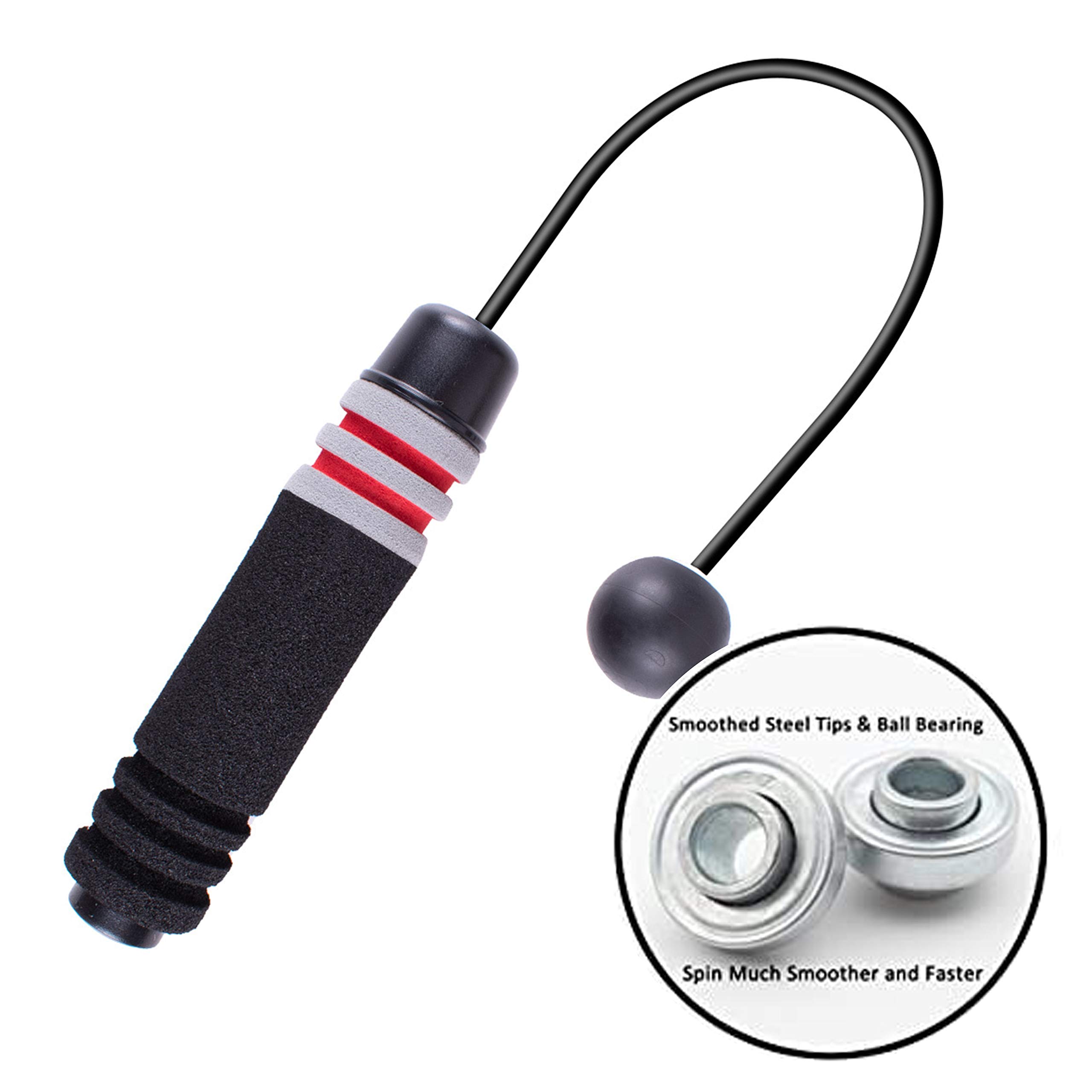 Element Monkey's Adjustable Weighted Jump Rope - 1.5LB Cordless Skipping Rope for CrossFit, Boxing, MMA Training & Home Workouts - Perfect for Speed, Strength & Endurance Exercises - Comparable to Beachbody BOD Rope - Ideal for WOD, HIIT & Fitness Routines