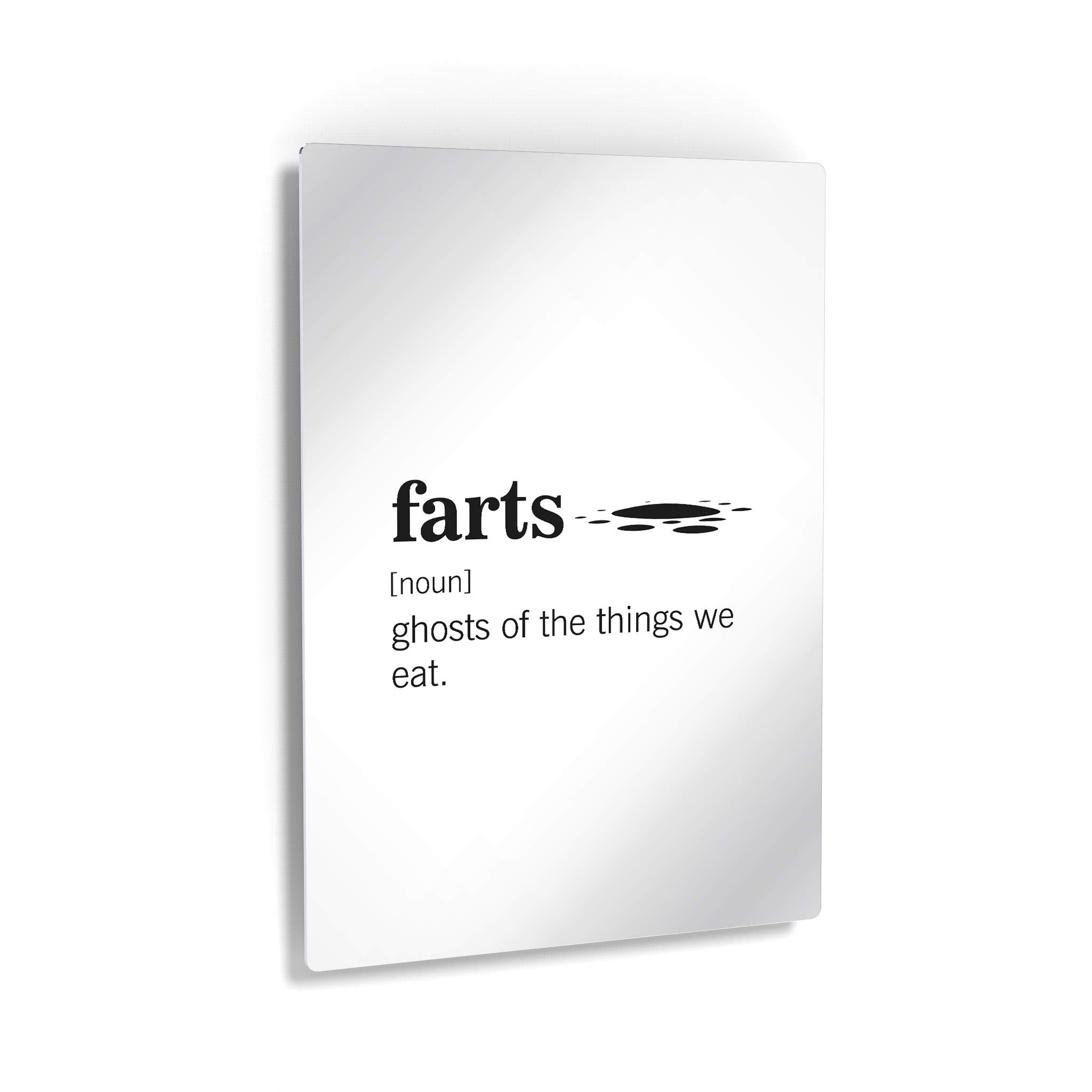 Funny Fart Definition Metal Print - Noun Dictionary Quote Bathroom Wall Art Decor - Ready to Hang 40x30 - Made in USA | Perfect for Toilet Humor, Bathroom Decor & Unique Home Gifts