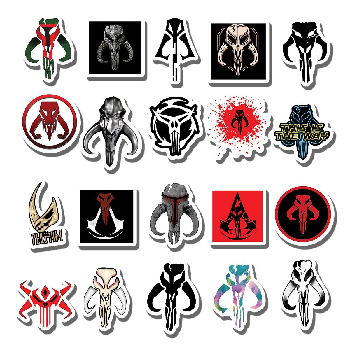 20 PCS Mythosaur Aesthetic Vinyl Stickers - Colorful Waterproof Decals for Water Bottles, Laptops, Cars, Bikes, Luggage & More - Perfect for DIY Crafts, Scrapbooking & Personalizing Your Belongings