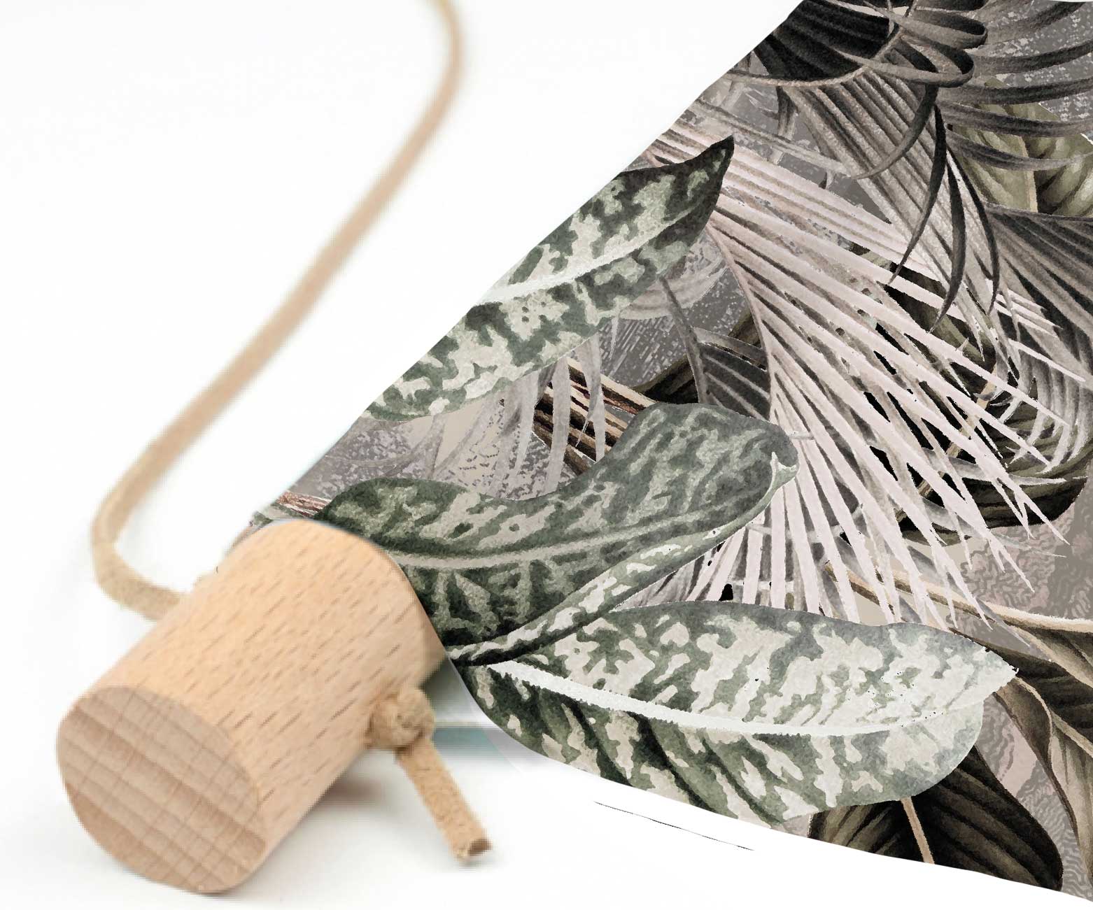 DREAMY JUNGLE Beige Textile Poster - Nature Inspired Wall Art for Home & Office Decor