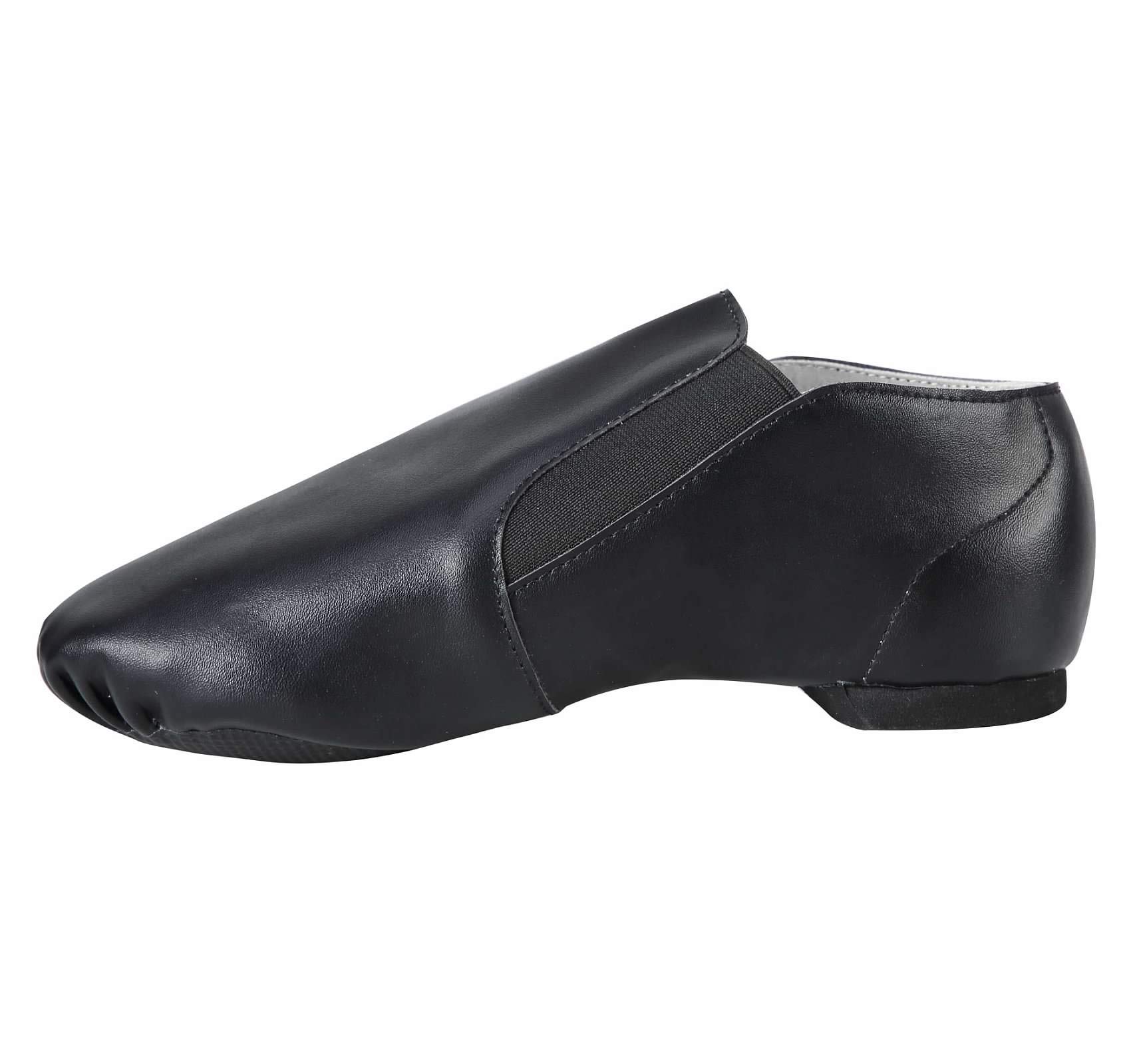 Dynadans PU Leather Jazz Dance Shoes for Kids - Slip On with Side Elastics for Girls & Boys (Toddler/Little Kid/Big Kid) - Perfect for Jazz, Ballet, Dance Class & Performance