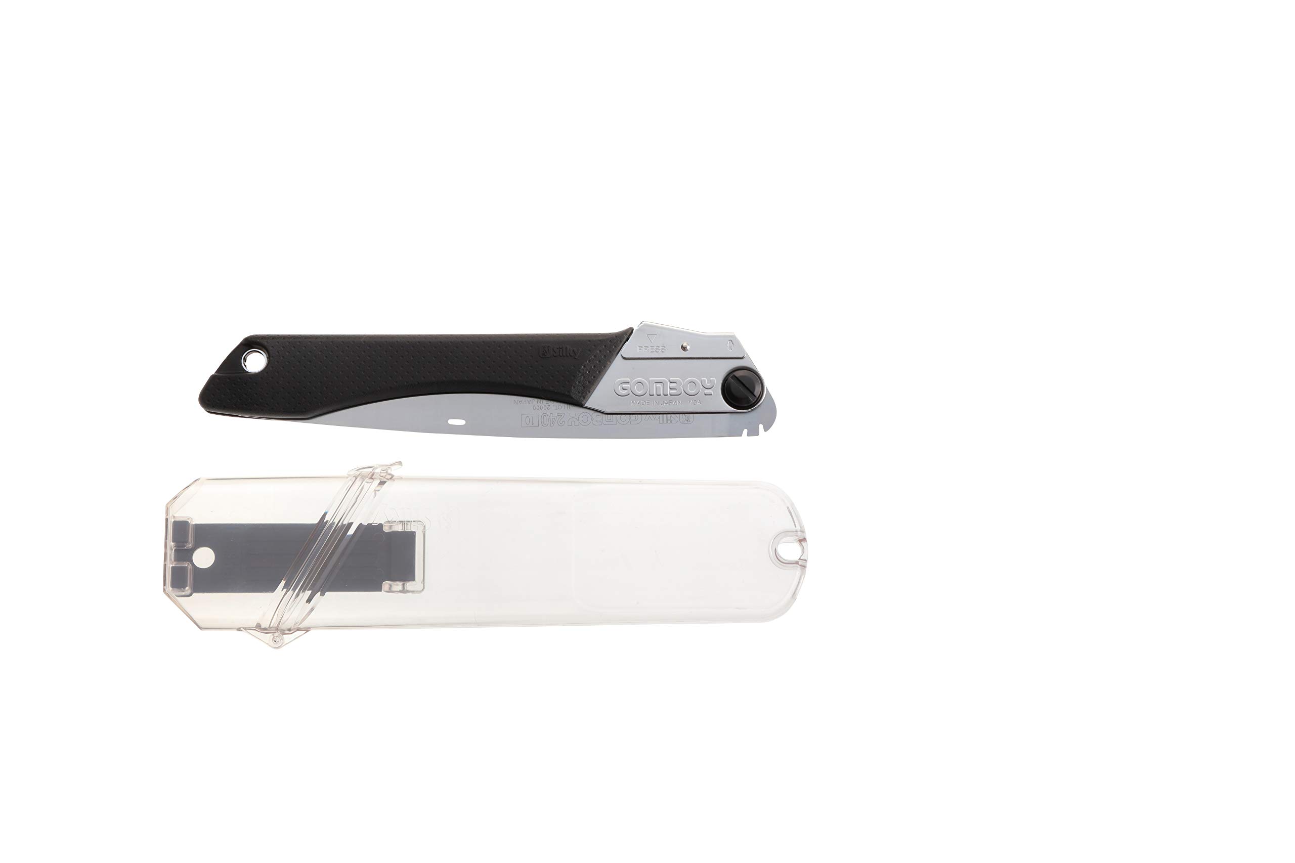 Silky GomBoy Professional 240mm Folding Saw with Medium Teeth (121-24) - Perfect for Camping, Woodworking & Outdoor Survival