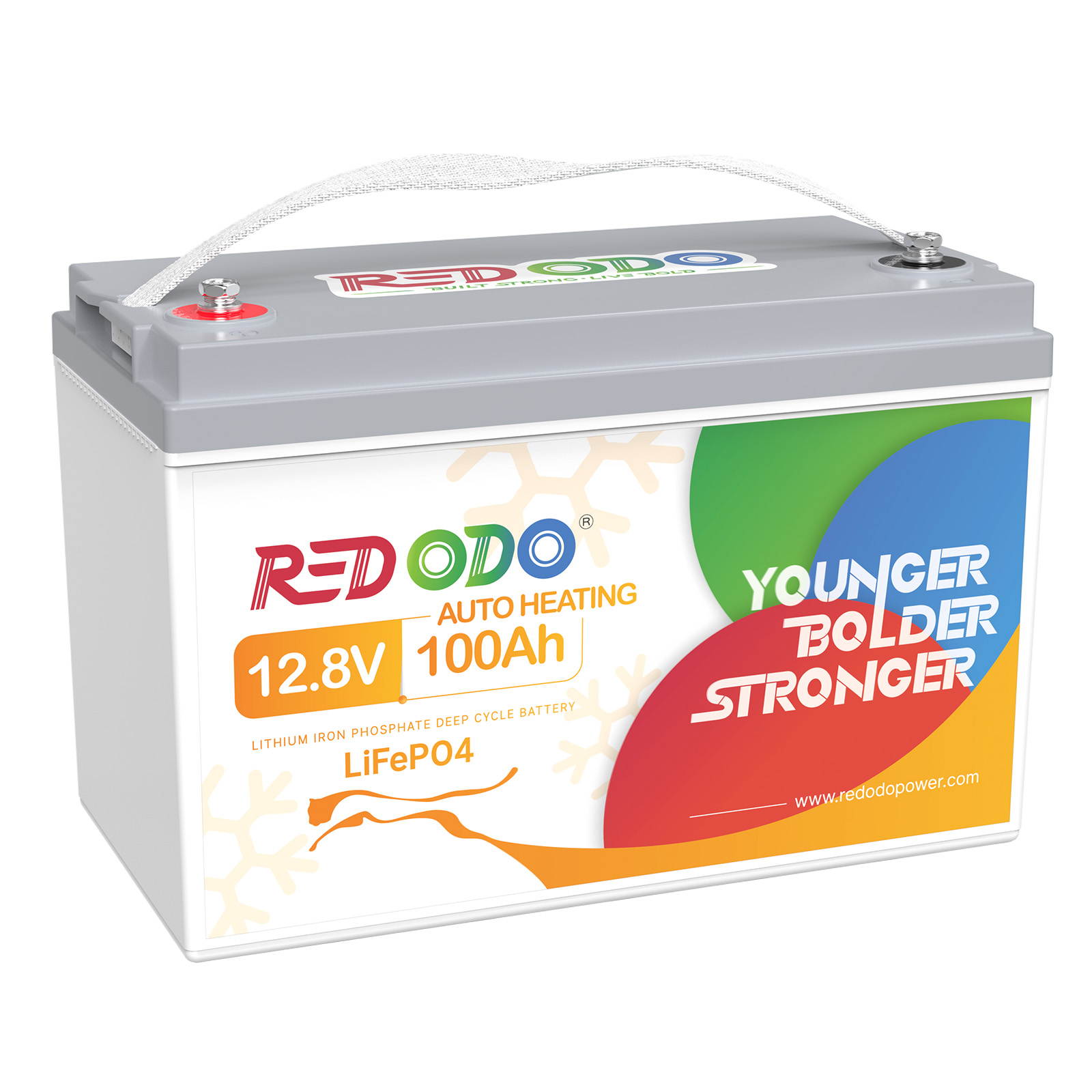 Redodo 12V 100Ah Self Heating LiFePO4 Lithium Battery - Deep Cycle for RV, Marine Boat, Solar Power & Off-Grid Systems | Perfect for Cold Weather Camping & Emergency Backup Power