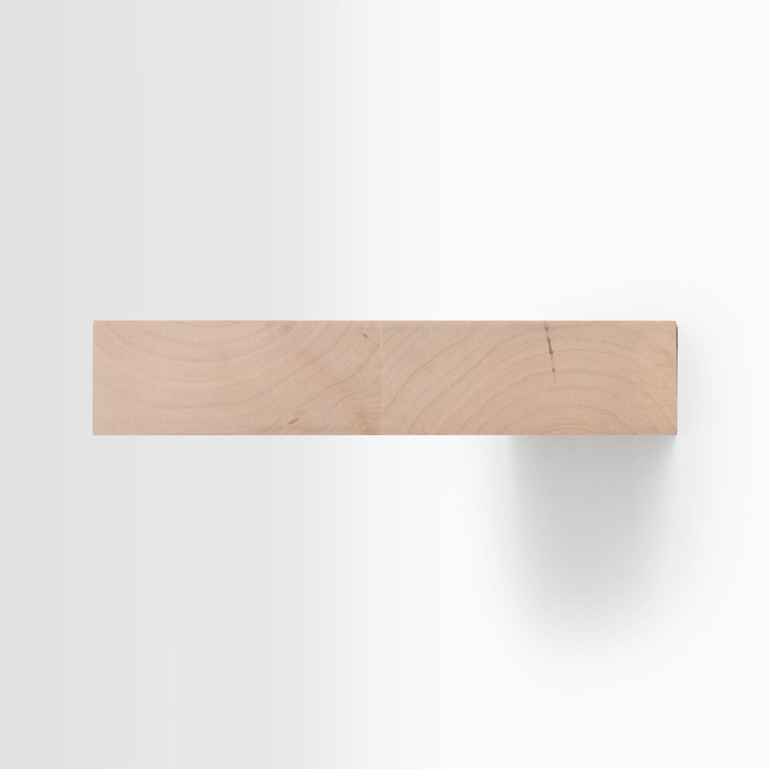 Aksel Unfinished Alder Floating Shelf - Rustic Wood Wall Shelves for Home Decor, Kitchen, Bathroom & Office Storage