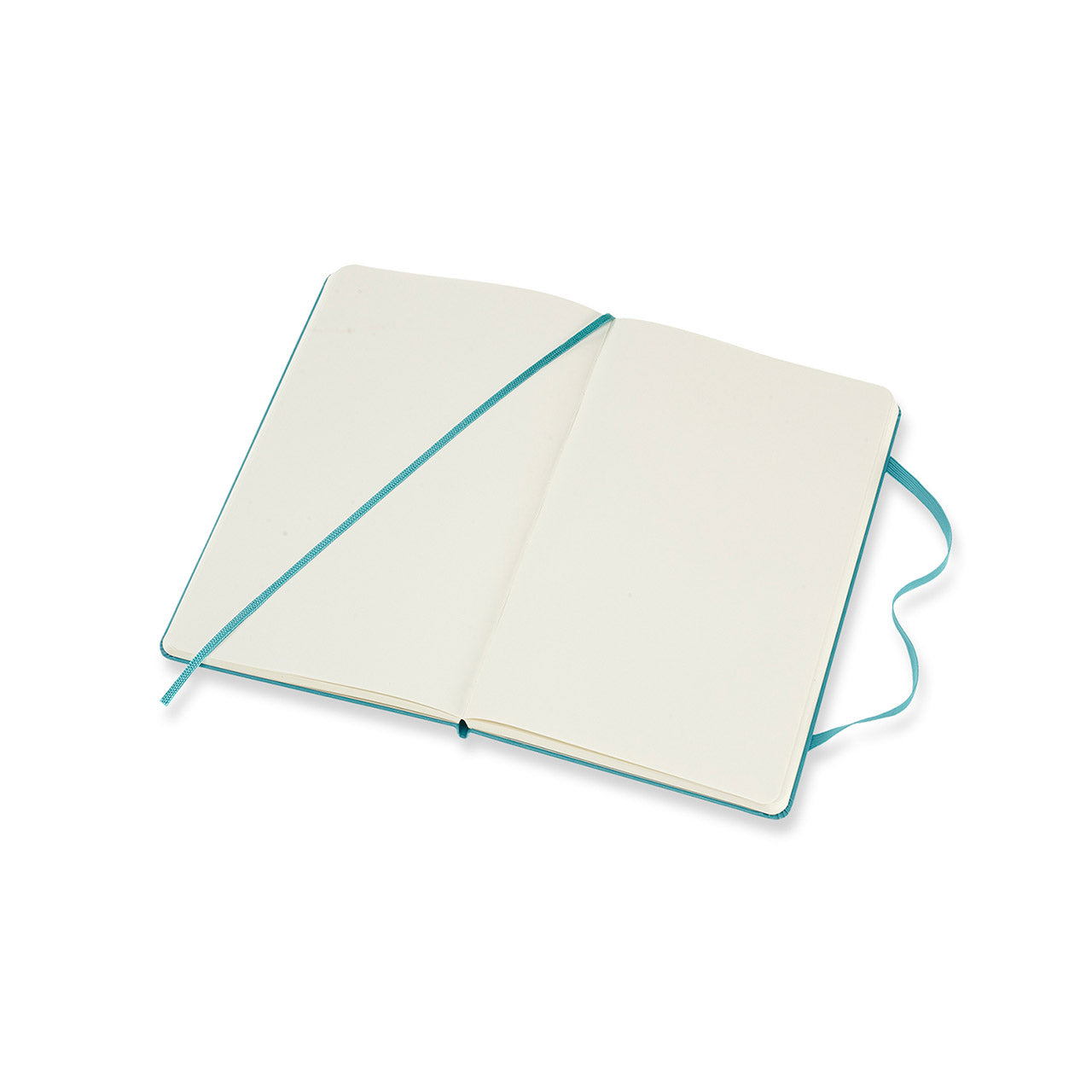 Premium Classic Large Hard Cover Notebook - Plain Reef Blue for Journaling, Note Taking & Office Use