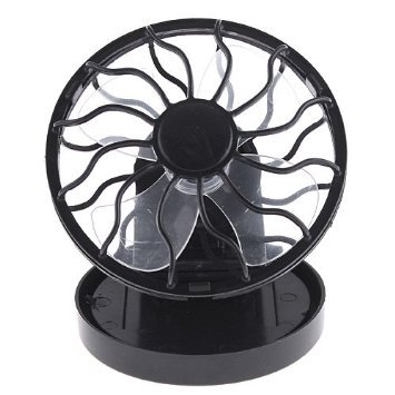 Clip-on Solar Powered Fan - Portable Cooling Fan with Energy-Saving Solar Panel for Outdoor, Camping, Patio & Home Use