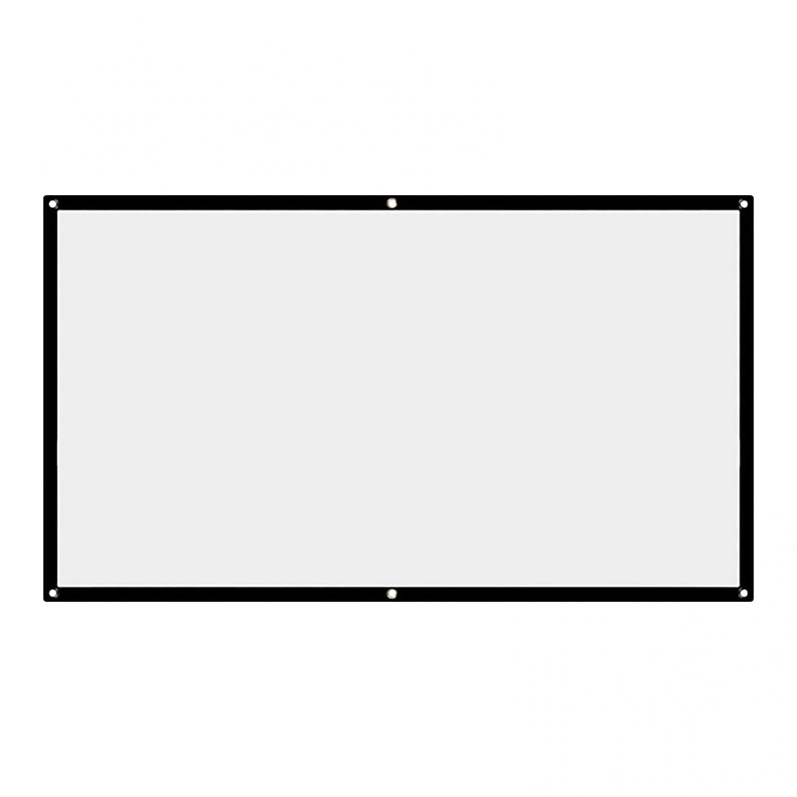 120 Inch 4K HD Projector Screen - 16:9 Foldable, Washable & Anti-Crease Portable Movie Screen for Home Theater, Outdoor & Indoor Use - Perfect for Movie Nights, Presentations and Backyard Entertainment