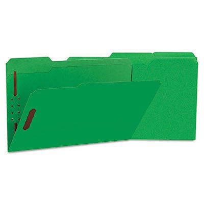 (3 Pack Value Bundle) UNV13526 Manila Folders with 2 Fasteners, 1/3 Tab Cut, Legal Size, Green - 50 per Box - Perfect for Office Filing, Document Organization & School Projects