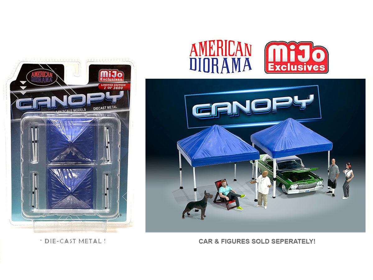 1/64 Scale American Diorama Figures Set - MIJO Exclusives Canopy for Model Train Layouts & Miniature Displays