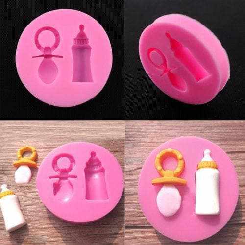 Bakell® Silicone Baby Bottle & Pacifier Mold - DIY Crafting for Baby Shower Gifts & Cake Decorating
