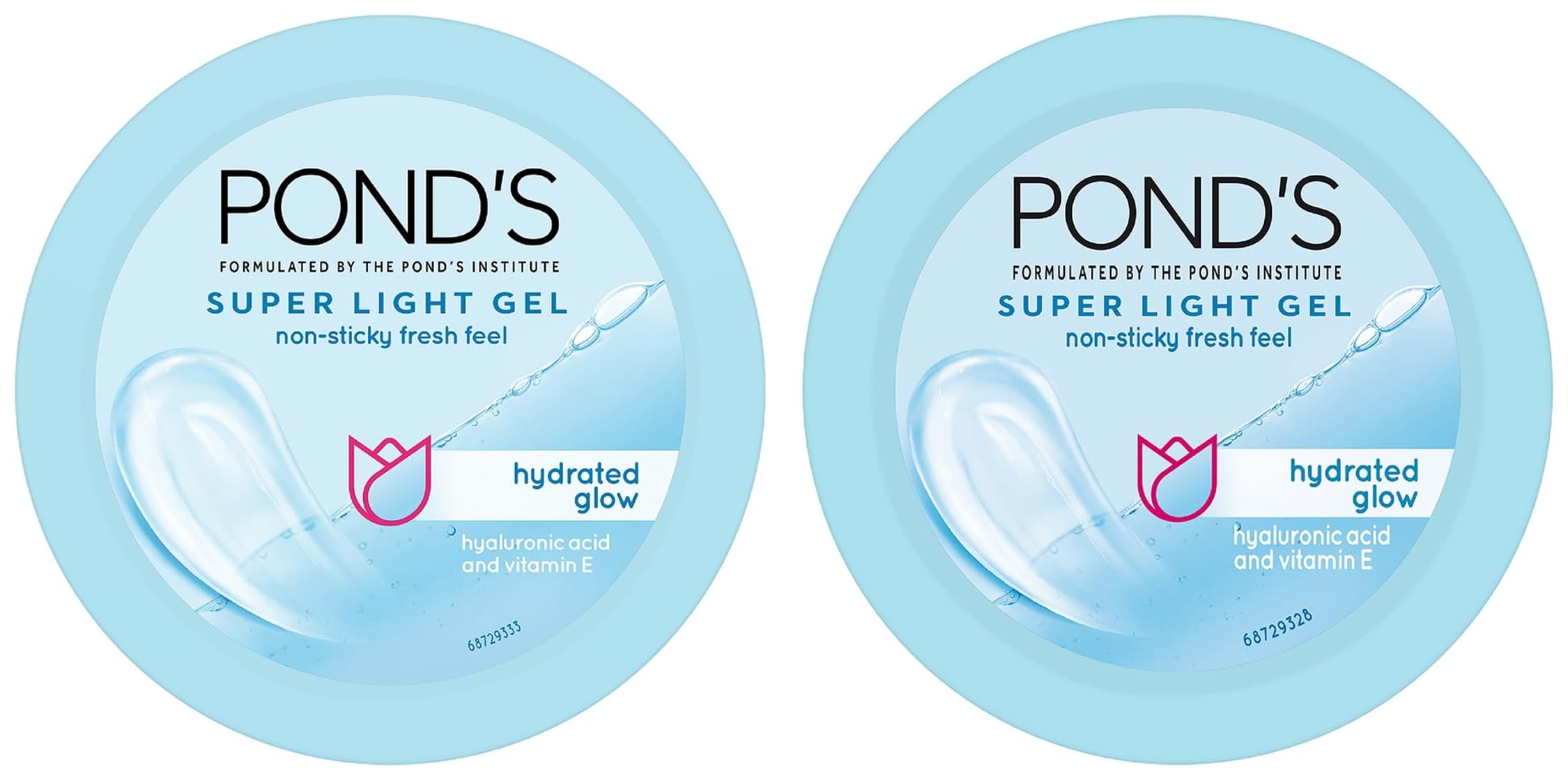 Pond's Super Light Gel Oil-Free Moisturizer with Hyaluronic Acid & Vitamin E - 49g Face Cream for Hydration & Glow - Perfect for Daily Skincare & Makeup Base